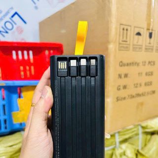 Sạc dự phòng S47 kèm cáp 50.000mah dung lượng thực 24.000mah