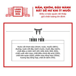 [525ml] Nước mắm chay cao cấp Shiitake ủ chượp từ đậu nành, nấm ngọt Shiitake và trái thơm, chai nhựa 525ml/chai