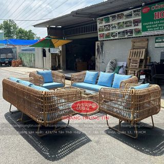 Sofa mây nhựa ngoài trời cao cấp sản xuất tại Sài Gòn