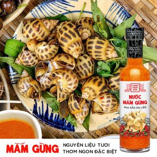 [COMBO 4 CHAI] NƯỚC MẮM GỪNG TỎI ỚT 300G - LÀNG CHÀI XƯA