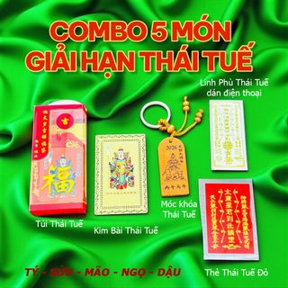Combo Thái Tuế 2026 - Túi Thái tuế- Kim bài thái tuế - Móc khóa thái tuế - Phù thái tuế - Thẻ thái tuế đỏ- giá sỉ, giá buôn bán