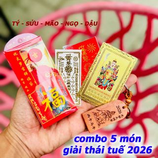 Combo Thái Tuế 2026 - Túi Thái tuế- Kim bài thái tuế - Móc khóa thái tuế - Phù thái tuế - Thẻ thái tuế đỏ- giá sỉ, giá buôn bán