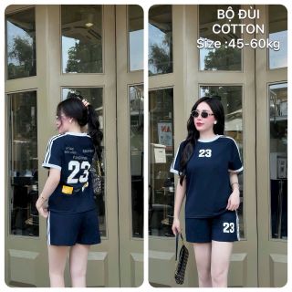 Sét bộ thể thao quần ngắn free size 45-60kg