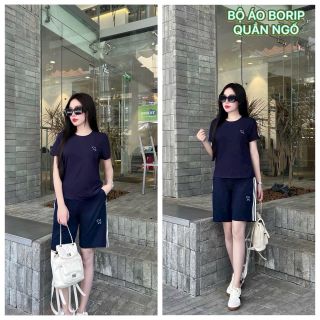 Bộ áo borip quần ngố 45-65kg