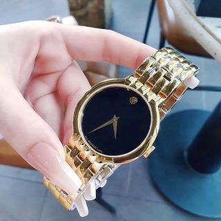 ĐỒNG HỒ NAM NỮ CAO CẤP MODADO VETURI MẶT ĐEN LẺ SIZE