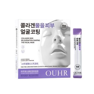 Mặt nạ collagen OUHR giúp nâng cơ, săn chắc, giảm nếp nhăn, cấp ẩm và giữ ẩm. Hộp 20goi