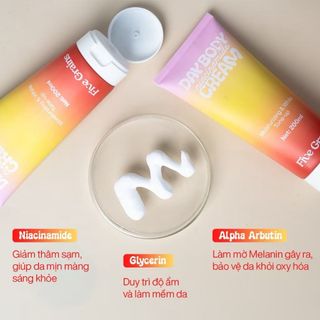 Kem dưỡng Cao cấp Five Grains trắng da Niacinamide, Alpha-Arbutin nâng tone ban ngày 200ML