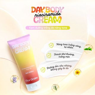 Kem dưỡng Cao cấp Five Grains trắng da Niacinamide, Alpha-Arbutin nâng tone ban ngày 200ML