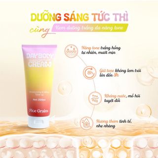 Kem dưỡng Cao cấp Five Grains trắng da Niacinamide, Alpha-Arbutin nâng tone ban ngày 200ML