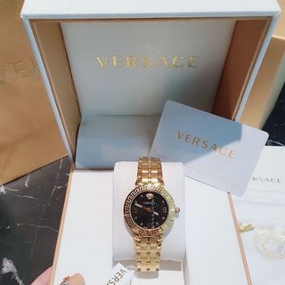 ĐỒNG HỒ NỮ CAO CẤP VERSEC DÂY THÉP MẶT ĐEN KHOÁ BƯỚM MỚI