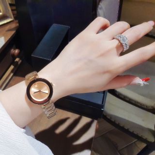ĐỒNG HỒ NỮ CAO CẤP MODAĐÔ BOLD DÂY THÉP VIỀN THUỶ GOLD ROSE