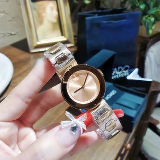 ĐỒNG HỒ NỮ CAO CẤP MODAĐÔ BOLD DÂY THÉP VIỀN THUỶ GOLD ROSE