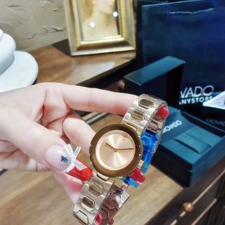ĐỒNG HỒ NỮ CAO CẤP MODAĐÔ BOLD DÂY THÉP VIỀN THUỶ GOLD ROSE