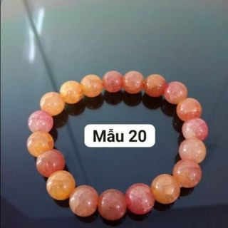 Chuỗi đeo tay 10ly màu cam vòng tay phong thủy