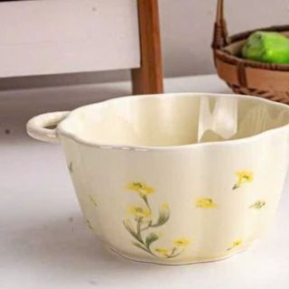 TÔ SỨ 2 QUAI HOẠ TIẾT 13CM