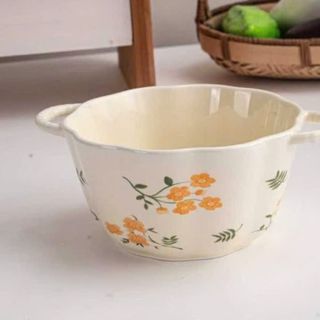 TÔ SỨ 2 QUAI HOẠ TIẾT 13CM