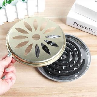 Hộp đựng nhang muỗi bằng thép không rỉ có nắp