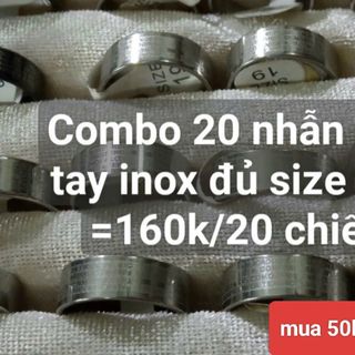 Nhẫn đeo tay nam nữ nhẫn inox