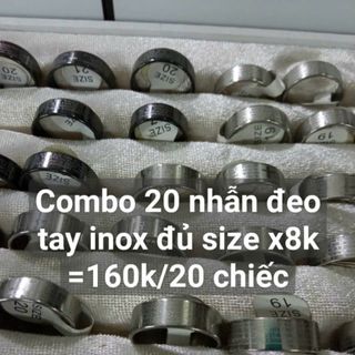 Nhẫn đeo tay nam nữ nhẫn inox