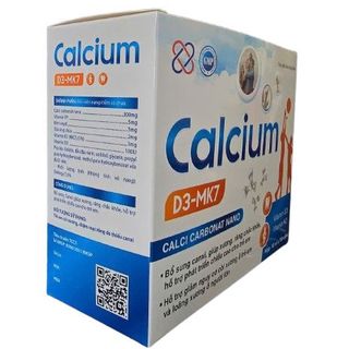 Viên uống Calcium D3 MK7 giúp bổ sung canxi, giúp xương, răng chắc khỏe hộp 100 viên