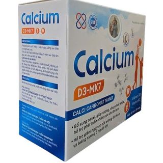 Viên uống Calcium D3 MK7 giúp bổ sung canxi, giúp xương, răng chắc khỏe hộp 100 viên