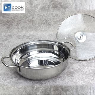 LẨU INOX 24 NẮP KÍNH RAINY RNL24TTK