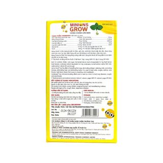 Siro Minions Grow Húng Chanh Lên Men giúp tăng đề kháng, giảm cảm cúm, ho, sốt hộp 30 ml
