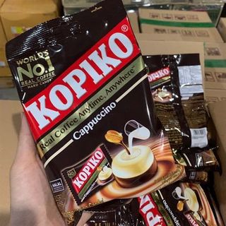 Kẹo Cà Phê Kopiko Cappuccino Bịch 140g Thái Lan (Thùng 24 Gói) (Thùng)