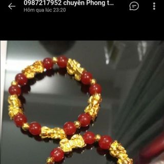 Chuỗi đeo tay 5 tỳ hưu mẫu mới nhiều màu vòng tay