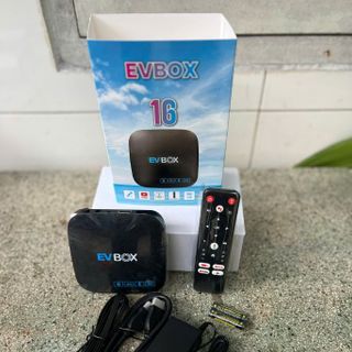 Android Tivi Box EVBOX PRO 16 PRO chuẩn 8K có ĐK giọng nói (Ram 4G/Rom 32Gb)