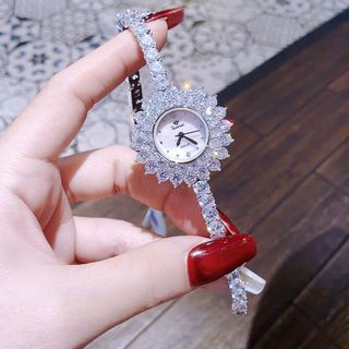 ĐỒNG HỒ NỮ CHÍNH HÃNG FUNMEI F2061 ĐÍNH PHA LÊ ĐI KÈM TEM KÍCH HOẠT ĐIỆN TỬ