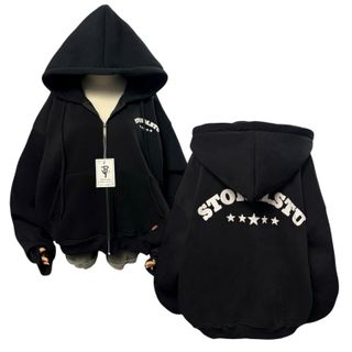 Áo Khoác Nỉ PE Xuất Khẩu Túi Trong In Nổi Stormstu - Đột Phá, Unisex