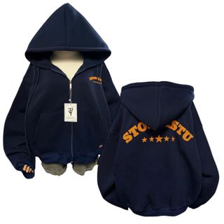 Áo Khoác Nỉ PE Xuất Khẩu Túi Trong In Nổi Stormstu - Đột Phá, Unisex