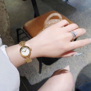 XẢ KHO ĐỒNG HỒ NỮ THỜI TRANG BUBBERI DÂY VÀNG LOGO