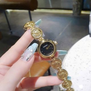 XẢ KHO ĐỒNG HỒ NỮ THỜI TRANG BUBBERI DÂY VÀNG LOGO