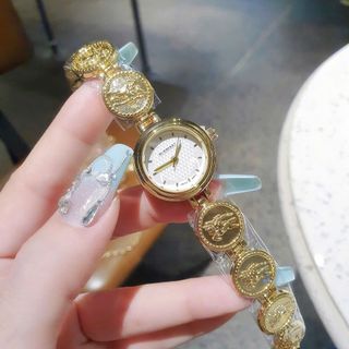 XẢ KHO ĐỒNG HỒ NỮ THỜI TRANG BUBBERI DÂY VÀNG LOGO