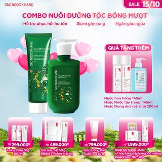 COMBO DẦU GỘI 26 THẢO DƯỢC [350G] + DẦU XẢ 26 THẢO DƯỢC [200G] TẶNG 1 TRONG 3