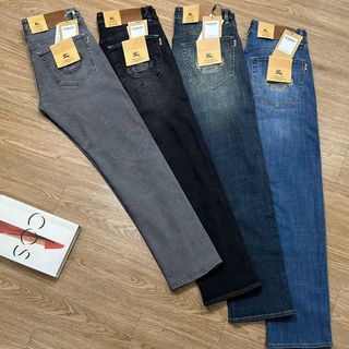 Quần jean dài. Co giãn, vải dày  Phom slim ( ống 17 size 29 )