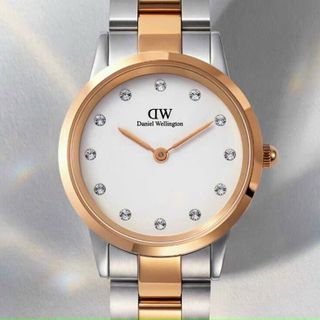 ĐỒNG HỒ NỮ CAO CẤP DANIEL W ICONIC LUMINE DAY THÉP DEMI HAI SIZE FULLBOX TEM