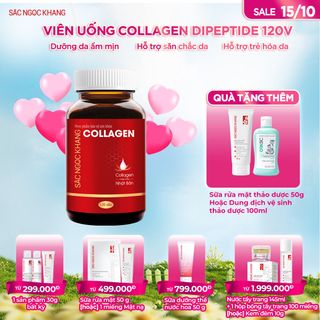 Viên Uống Collagen Dipeptide Sắc Ngọc Khang [Hộp 120 Viên] TẶNG 1 TRONG 2 QUÀ