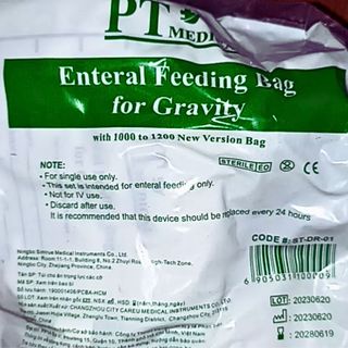Túi cho ăn y tế, túi thải độc đại tràng Greetmed