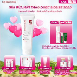 SỮA RỬA MẶT THẢO DƯỢC 300G TẶNG 1 TRONG 3 QUÀ