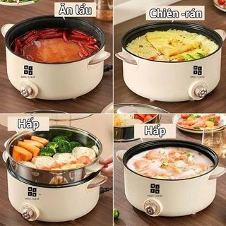 NỒI LẨU ĐIỆN 4L MISU LOUIS 28CM ĐA NĂNG KÈM XỬNG HẤP