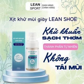 Xịt khử mùi hôi giày/chân tận gốc Lean Shoe thành phần Trà Xanh và Xô Thơm