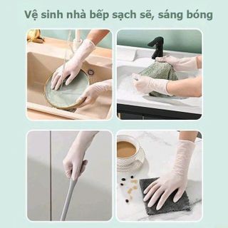 HỘP 30 GĂNG TAY RỬA CHÉN BẰNG PVC MỎNG