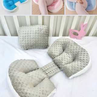 Gối bầu cánh tiên mặt Vải Nhung Hạt Đậu Mát Xa kèm gối phụ