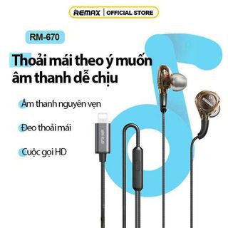 Tai nghe remax rm670i- chân lightning