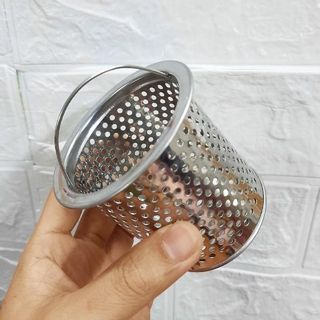 9%  RỔ LỌC RÁC INOX KÈM NẮP ĐẬY DÙNG CHO BỒN RỬA CHÉN GIÚP CHẶN NƯỚC, LỌC RÁC, CHỐNG TẮC VÀ NGĂN MÙI HIỆU QUẢ - RỔ LỌC RÁC INOX KÈM NẮP ĐẬY GIÁ SỈ