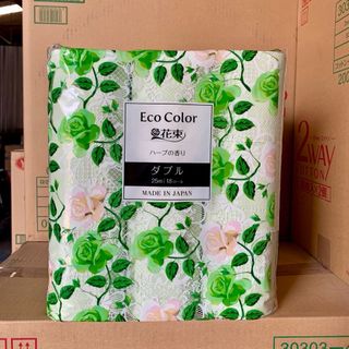 Giấy vệ sinh cao cấp Eco Color kháng khuẩn hương hoa hồng Nhật Bản