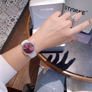 XẢ KHO ĐỒNG HỒ NỮ CHÍNH HÃNG STARKE DÂY DA TRÒN ĐẦY ĐỦ HỘP TÚI